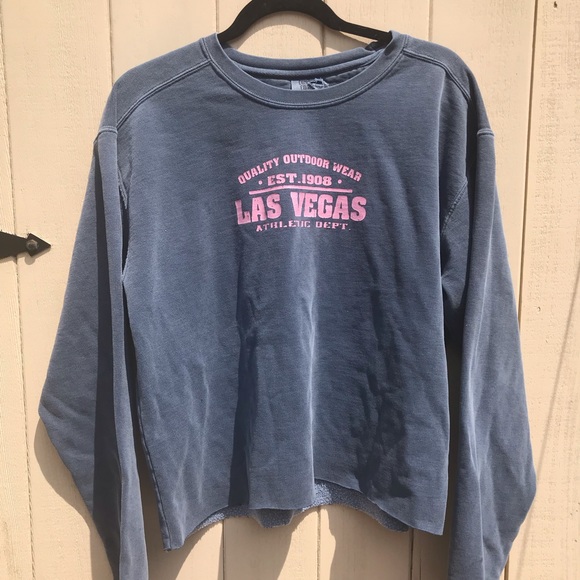Brandy Melville Sweaters Vintage Las Vegas Cropped Crew Neck Poshmark